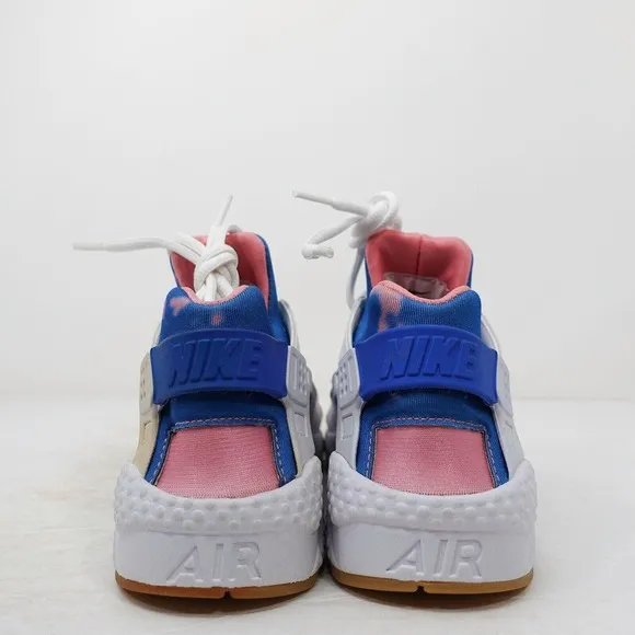 Nike Air Huarache Run Print Tie Dye Nebula White Blue AQ0551-100 Women Size 6.5