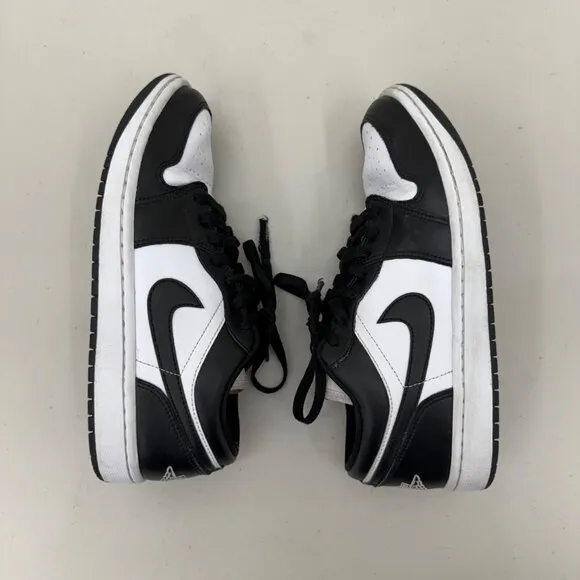 Nike Air Jordan 1 Low Panda Black White Sneakers Shoes DC0774-101 Womens sz 9.5