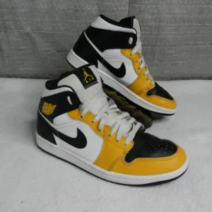Nike Air Jordan 1 Mid Yellow Ochre Size 10  Basketball Sneakers DQ8426-710 Men's