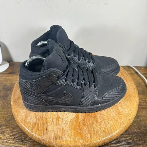 Nike Air‎ Jordan 1 Phat Black Mens Size 8 Shoes Sneakers 364770-004