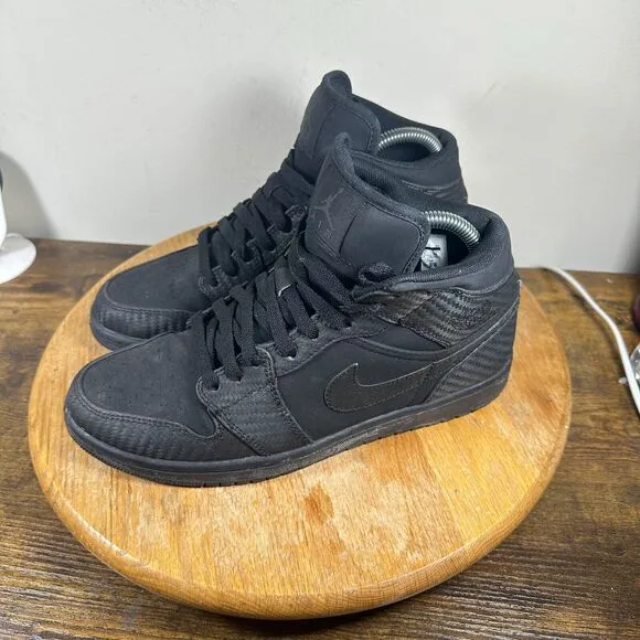 Nike Air‎ Jordan 1 Phat Black Mens Size 8 Shoes Sneakers 364770-004