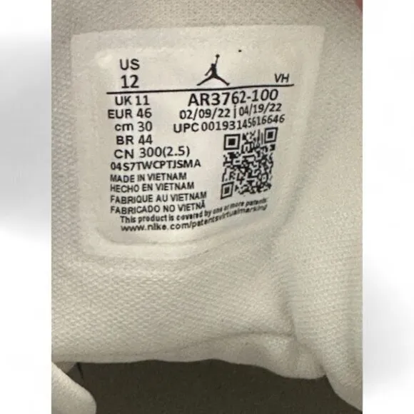 Nike Air JORDAN‎ Access &quot;White' Jumpman AR3762-100 Men's 12 NEW with Tag