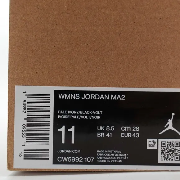 Nike Air Jordan MA2 Womens Size 11 Sneaker Shoes CW5992 107 Mens 9.5