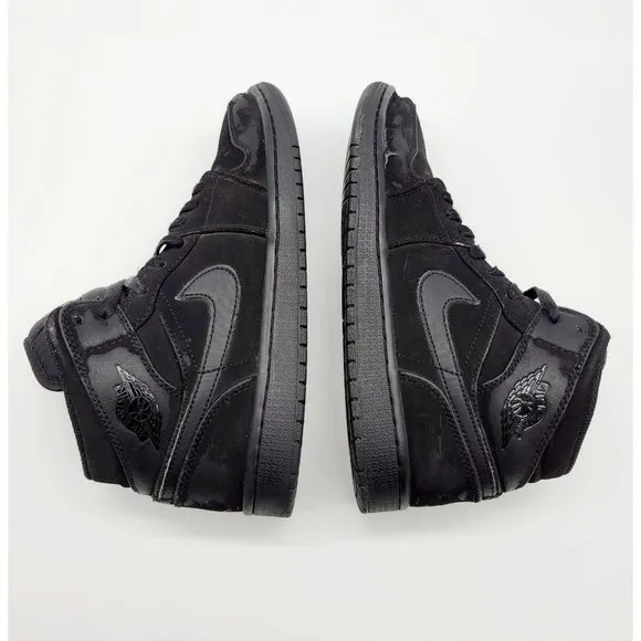 Nike Air Jordan Mid-Top SE Men's Black Sneakers Size 8