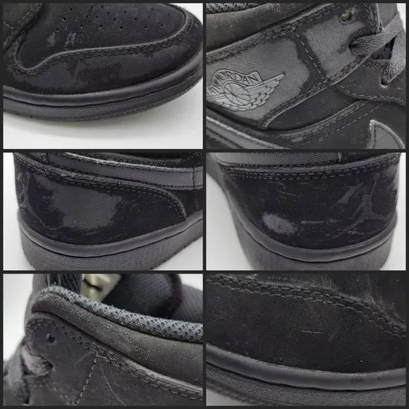 Nike Air Jordan Mid-Top SE Men's Black Sneakers Size 8