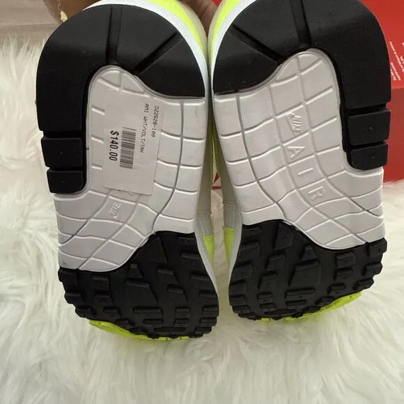 Nike Air Max 1 Women's Size 6 White Volt Yellow Casual Shoes DZ2628-100 NEW