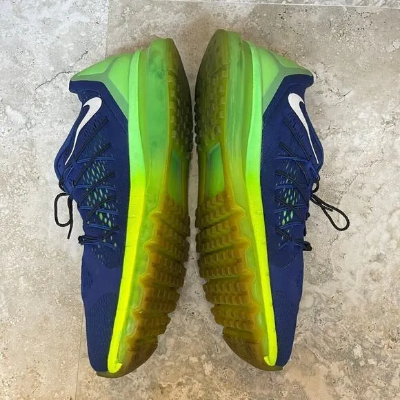 Nike Air Max 2015 Deep Royal Volt  Men's Running Shoes Size 12