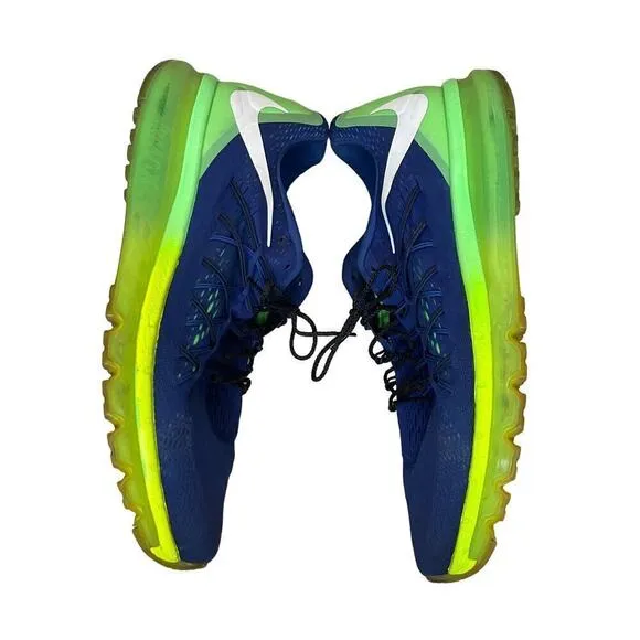Nike Air Max 2015 Deep Royal Volt  Men's Running Shoes Size 12