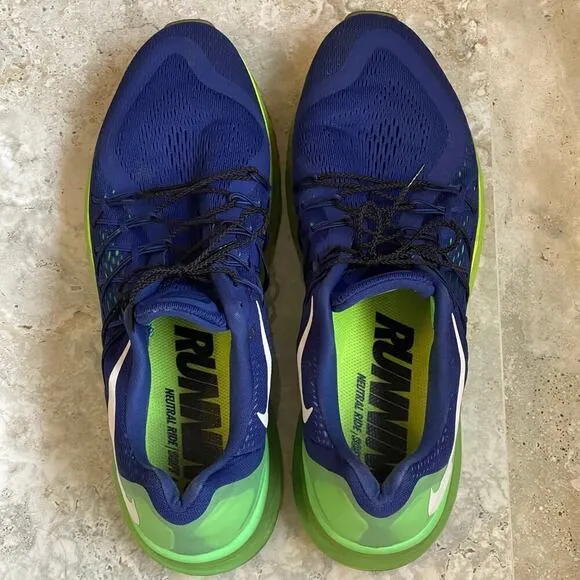 Nike Air Max 2015 Deep Royal Volt  Men's Running Shoes Size 12