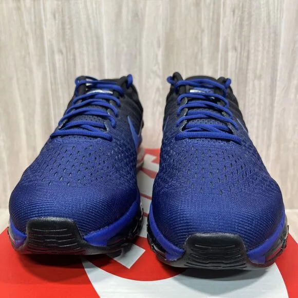 Nike Air Max 2017 Mens Sneakers Running Shoes Blue Black 849559-401 Mens Sz 10