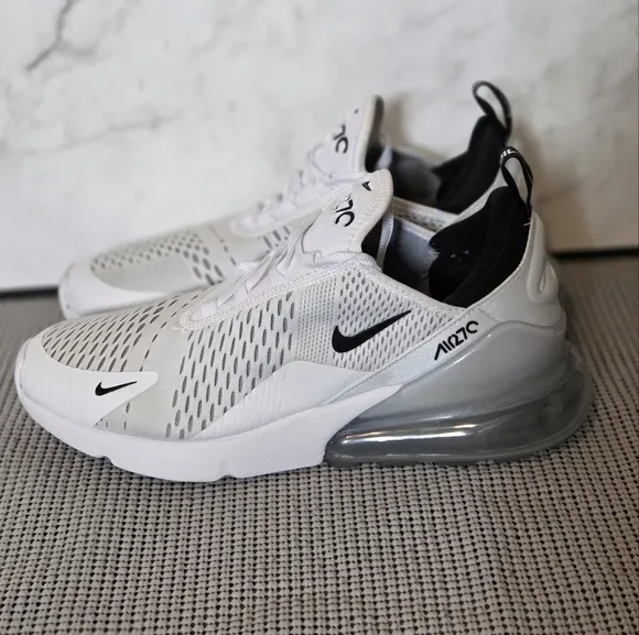 Nike Air Max 270 AH8050-100 Mens Sneakers Shoes Black White 9.5
