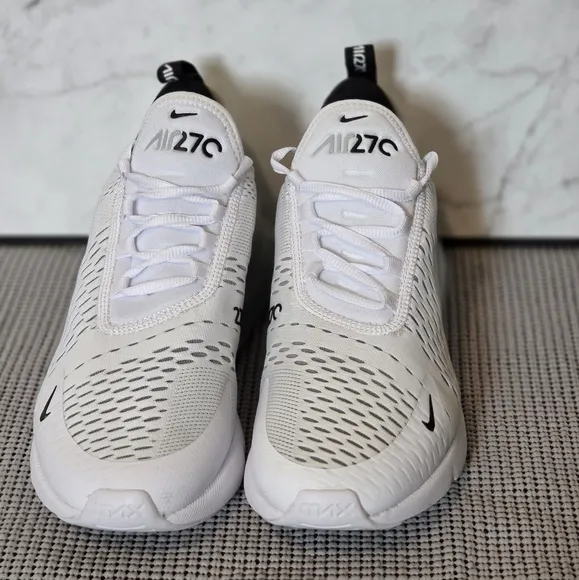 Nike Air Max 270 AH8050-100 Mens Sneakers Shoes Black White 9.5