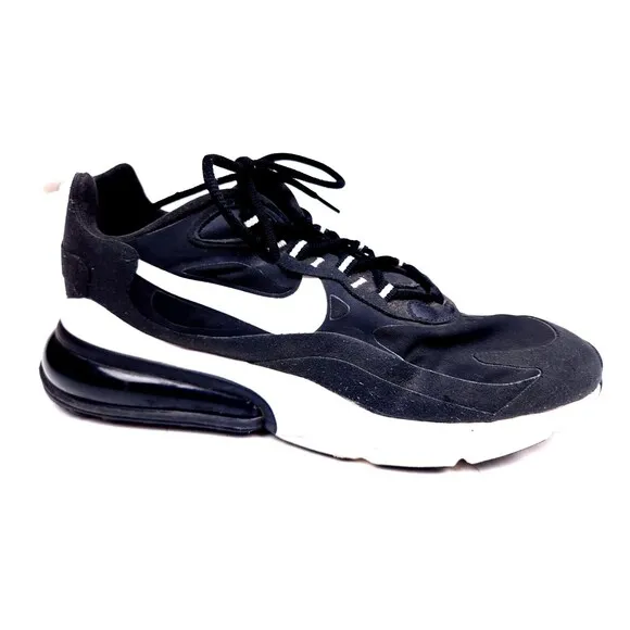 Nike Air Max 270 React Running Shoes Black White CI3866-004 Mens Size 9.5