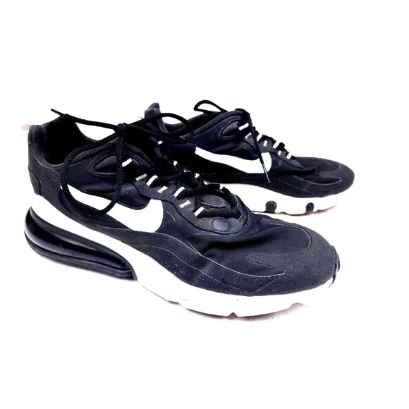 Nike Air Max 270 React Running Shoes Black White CI3866-004 Mens Size 9.5