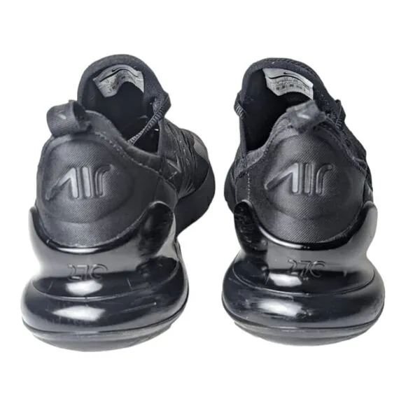 NIKE Air Max 270 'Triple Black' Running Shoes Size 12