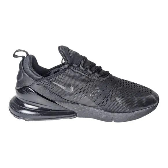 NIKE Air Max 270 'Triple Black' Running Shoes Size 12