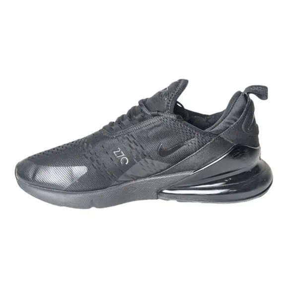 NIKE Air Max 270 'Triple Black' Running Shoes Size 12