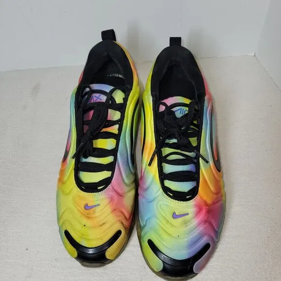 Nike Air Max 720 Sneakers Shoes Mens Size 10 Tie-Dye CK0845-900 Athletic Gym