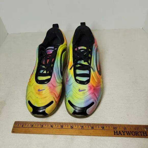 Nike Air Max 720 Sneakers Shoes Mens Size 10 Tie-Dye CK0845-900 Athletic Gym
