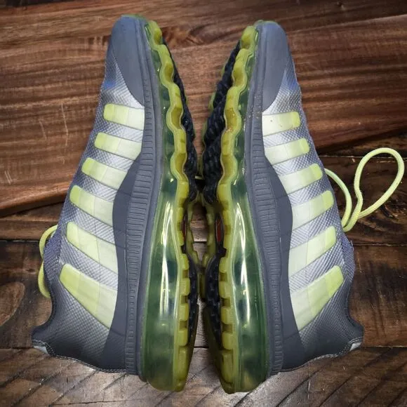 Nike Air Max 95 360 GS‎ Shoes Sneakers Grey Volt Size 6.5Y CLEAN 512169-003 AS2
