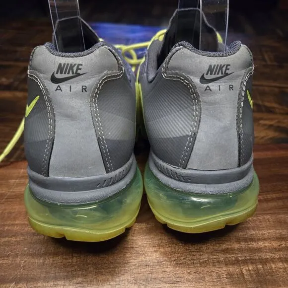 Nike Air Max 95 360 GS‎ Shoes Sneakers Grey Volt Size 6.5Y CLEAN 512169-003 AS2