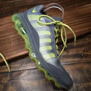 Nike Air Max 95 360 GS‎ Shoes Sneakers Grey Volt Size 6.5Y CLEAN 512169-003 AS2