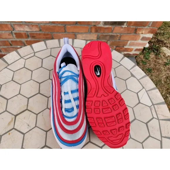 Nike Air Max 97 Shoe Pink Foam Nby Pink Blue Bubble Gum Custom Men's Sz 11.5
