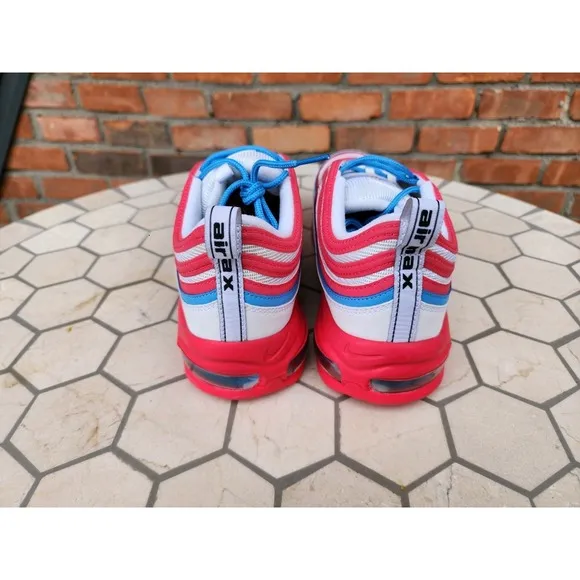 Nike Air Max 97 Shoe Pink Foam Nby Pink Blue Bubble Gum Custom Men's Sz 11.5