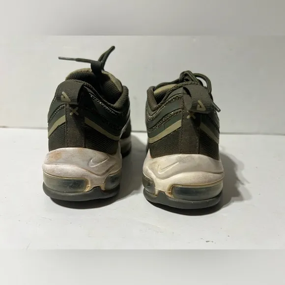 Nike Air Max 97 Ultra 17 GS Youth 4Y 4  Running Shoes 917998-300 Cargo Khaki