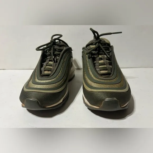 Nike Air Max 97 Ultra 17 GS Youth 4Y 4  Running Shoes 917998-300 Cargo Khaki