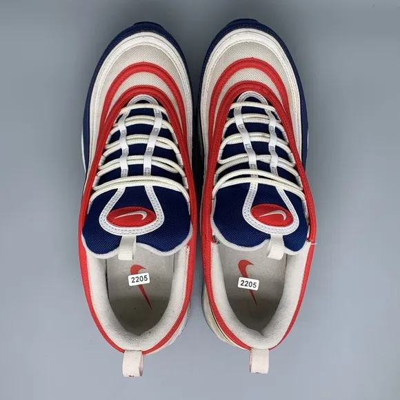 Nike Air Max 97 USA Running Shoes CW5584-100 Men's Sz 12