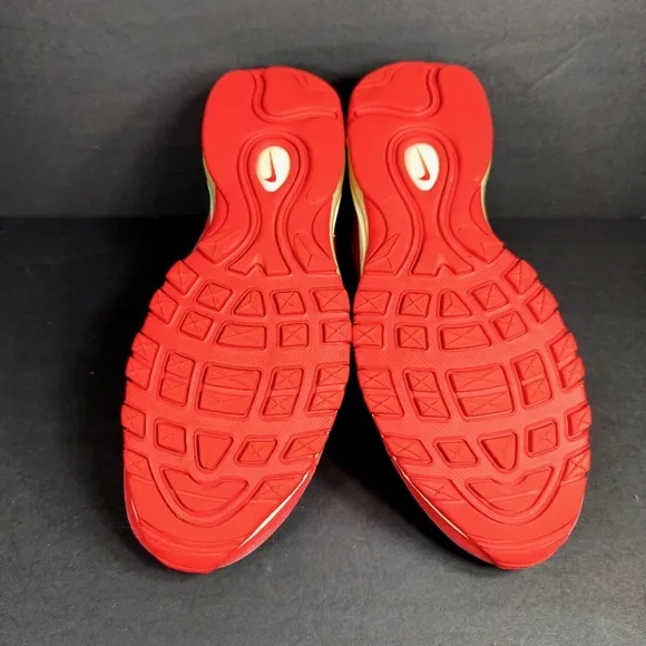 Nike Air Max 98 Men’s Athletic University Red White Sneakers Retro Shoes Sz 10.5