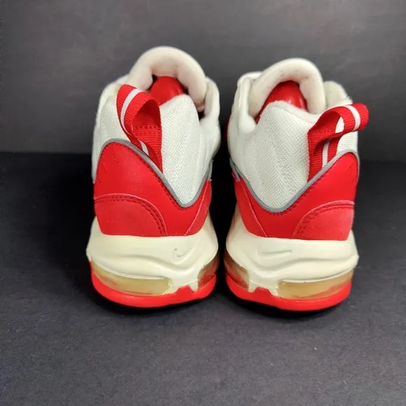 Nike Air Max 98 Men’s Athletic University Red White Sneakers Retro Shoes Sz 10.5