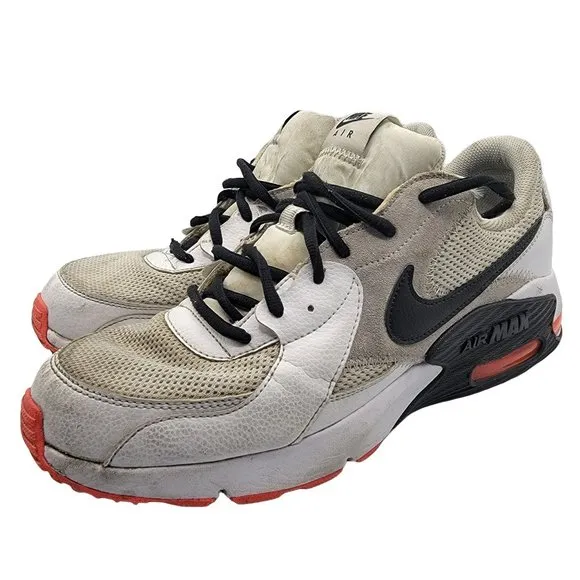 Nike Air Max Excee Mens 12 Running Training Shoes White Black PhotonCD4165-113