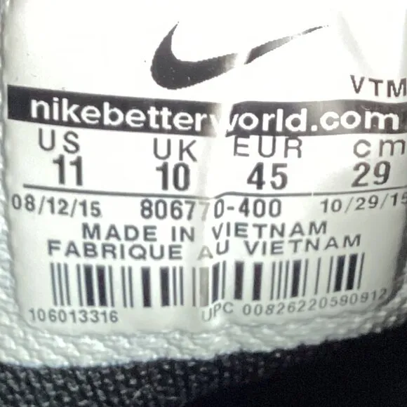 Nike Air Max Excellerate Running Shoes Navy Blue 11