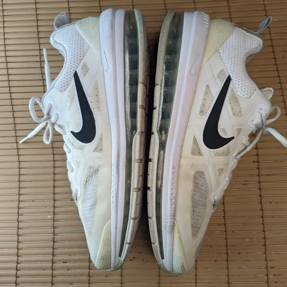Nike Air Max Genome Men's 13 White/Black Pure Platinum Running Shoes CW1648-100.