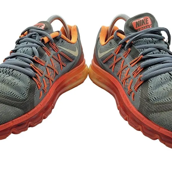 Nike Air Max Mens 8 Graphite Orange 2014 Sneaker Running Athletic Shoes