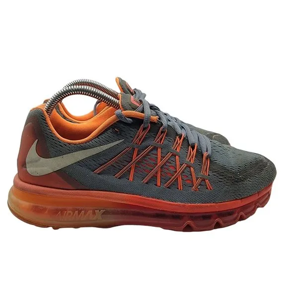 Nike Air Max Mens 8 Graphite Orange 2014 Sneaker Running Athletic Shoes