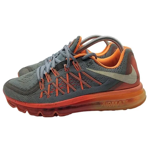 Nike Air Max Mens 8 Graphite Orange 2014 Sneaker Running Athletic Shoes