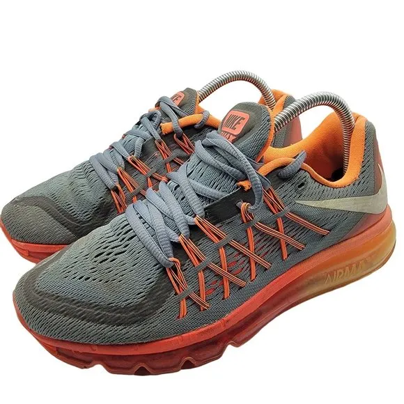 Nike Air Max Mens 8 Graphite Orange 2014 Sneaker Running Athletic Shoes