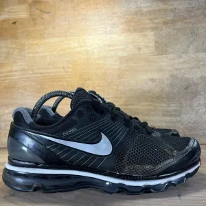 Nike Air Max Plus 2010 Mens Size 9 Shoes Sneakers Black Silver 386368-005