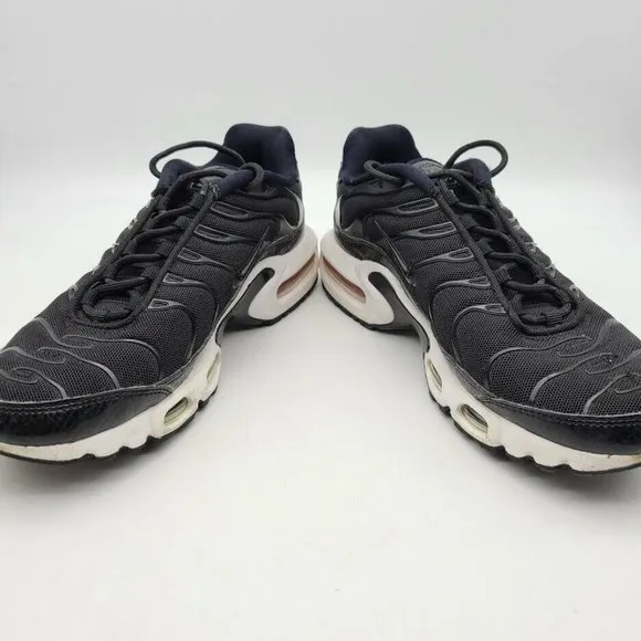 Nike Air Max Plus SE Snakeskin Black/White Running Shoes 862201-004 Women's Sz 7