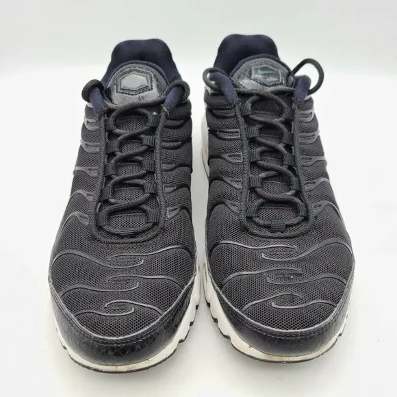 Nike Air Max Plus SE Snakeskin Black/White Running Shoes 862201-004 Women's Sz 7