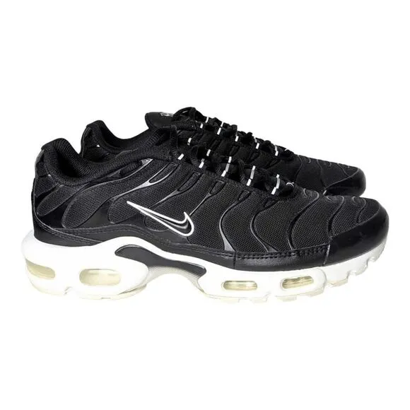 NIKE Air Max Plus 'White Black' Running Shoes Size 10.5