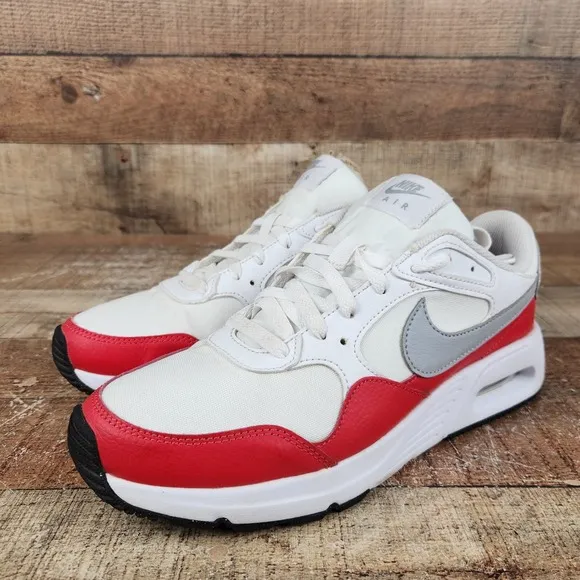 Nike Air Max SC Men's Size 8 White University Red Athletic Sneakers CW4555-107