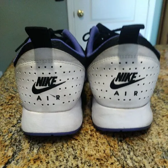 Nike Air Max Tavas Black White Blue Running Shoes 705149-025 Mens size 14