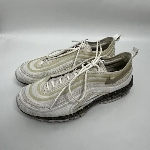 Nike Air Max Terrascape 97 Triple White Light Iron Ore Shoe DJ5019-100 Mens 13