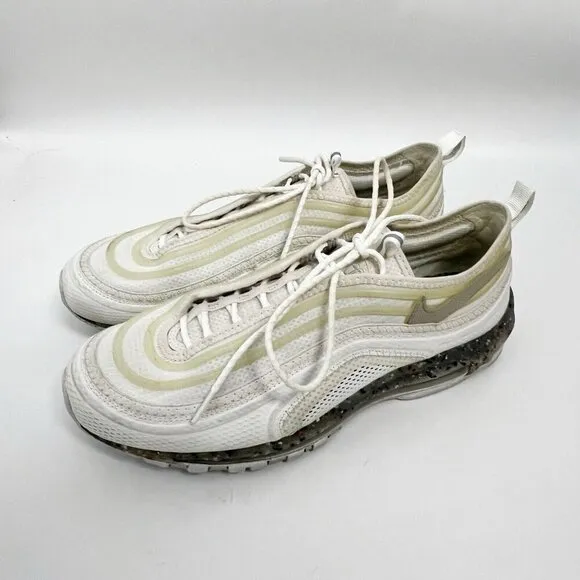 Nike Air Max Terrascape 97 Triple White Light Iron Ore Shoe DJ5019-100 Mens 13