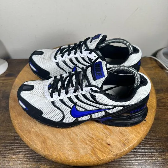 Nike Air Max Torch 4 Running Shoes Mens Size 8‎ White Blue Black CW7026-100