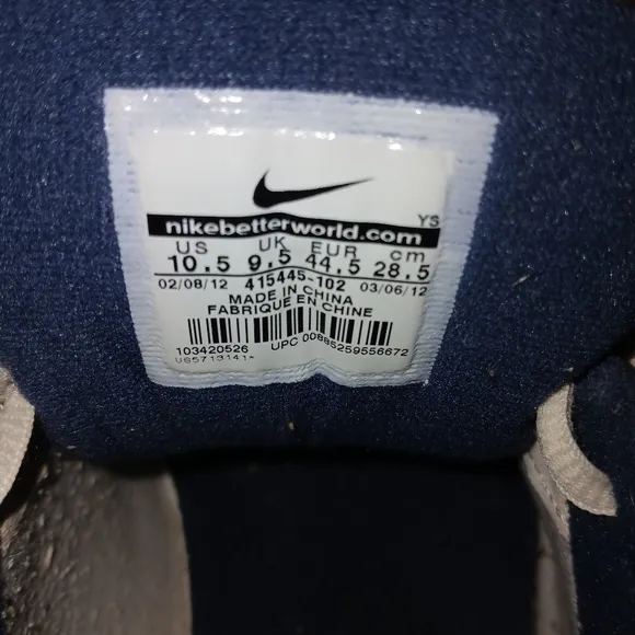 Nike Air Monarch Sneakers Shoes Men's Size 10.5 White